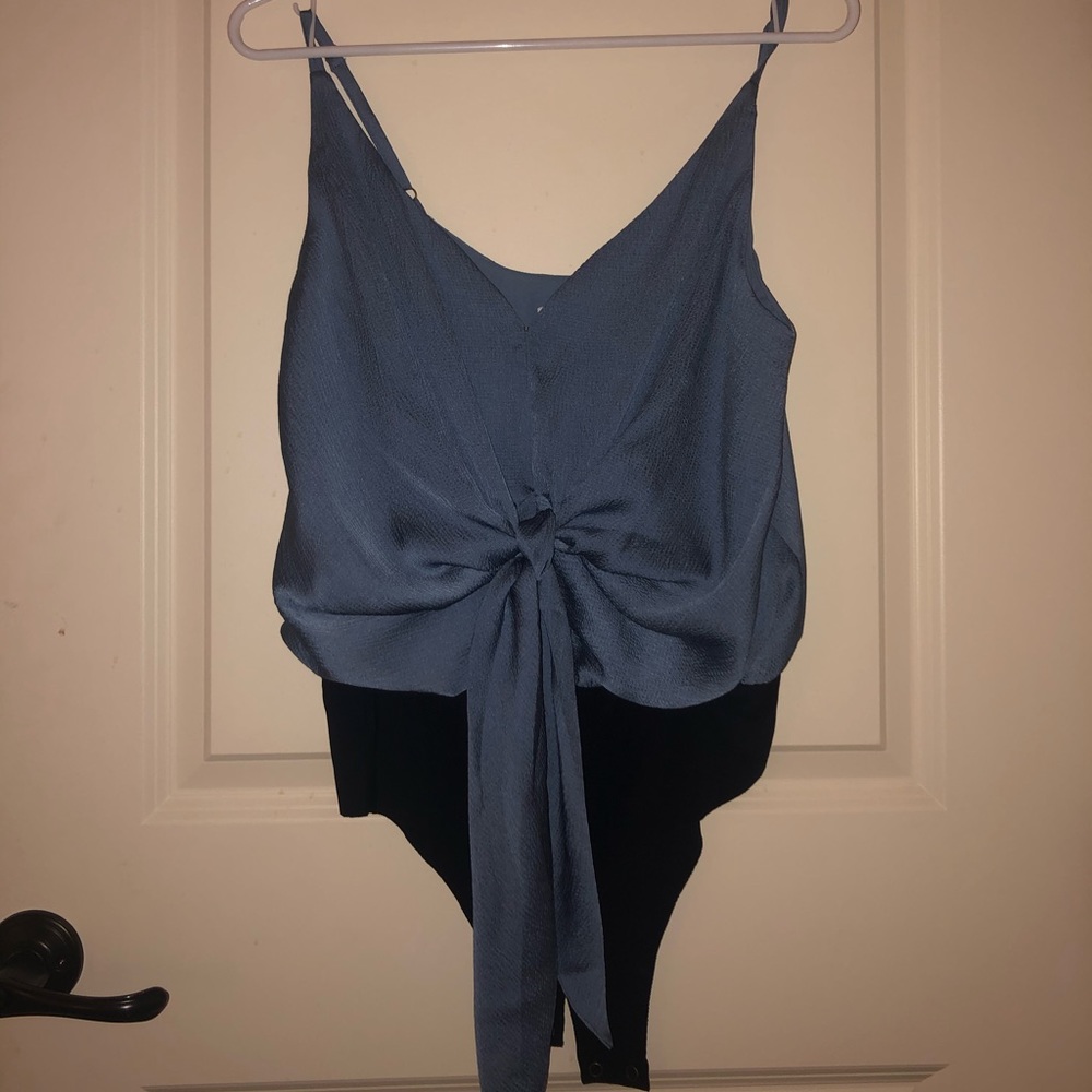 Blue bodysuit